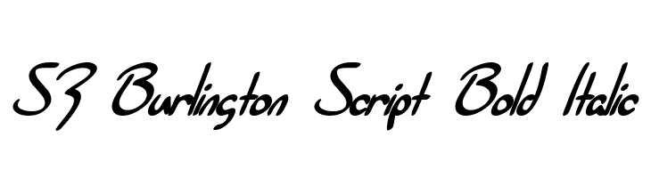 SF Burlington Script Bold Italic  Скачать бесплатные шрифты