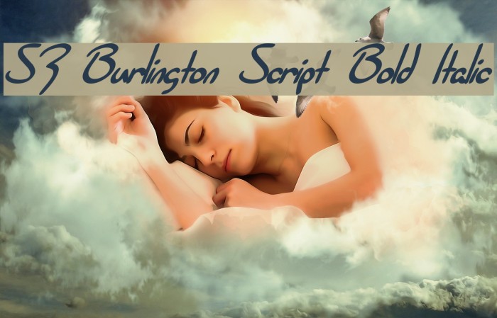SF Burlington Script Bold Italic फ़ॉन्ट examples