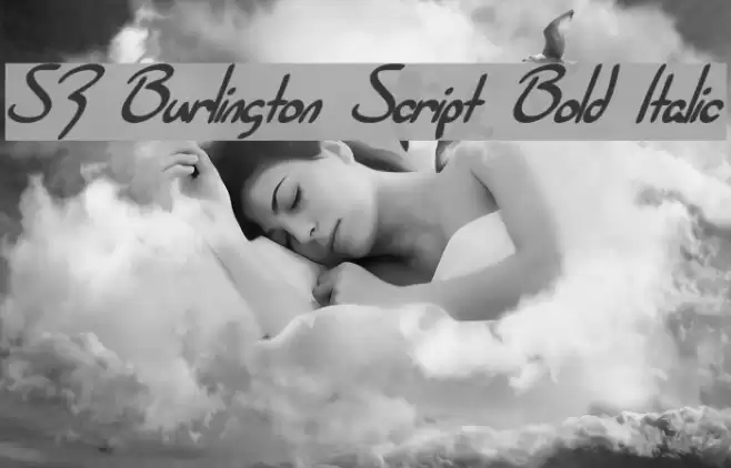 SF Burlington Script Bold Italic फ़ॉन्ट examples