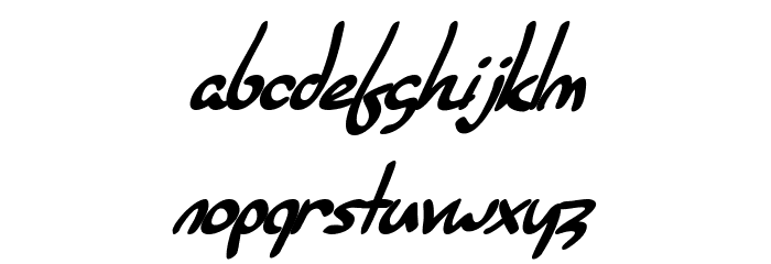 SF Burlington Script Bold Italic फ़ॉन्ट लोअरकेस