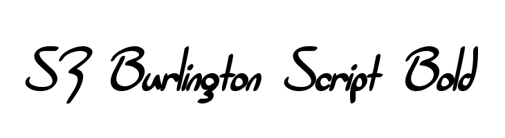 SF Burlington Script Bold Font