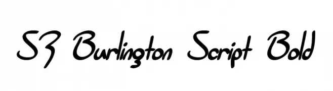 SF Burlington Script Bold  Fuentes Gratis Descargar