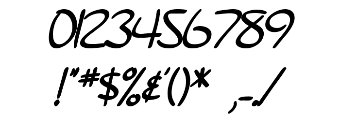 SF Burlington Script Bold Font OTHER CHARS