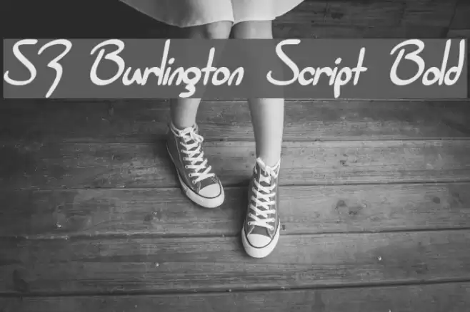 SF Burlington Script Bold Font examples