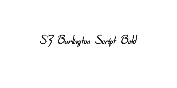 SF Burlington Script Bold Logo