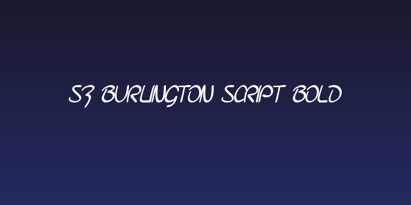 SF Burlington Script Bold Social Header