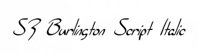 SF Burlington Script Italic  baixar fontes gratis