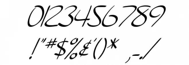 SF Burlington Script Italic फ़ॉन्ट अन्य घर का काम