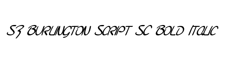 SF Burlington Script SC Bold Italic फ़ॉन्ट