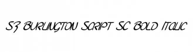 SF Burlington Script SC Bold Italic  baixar fontes gratis