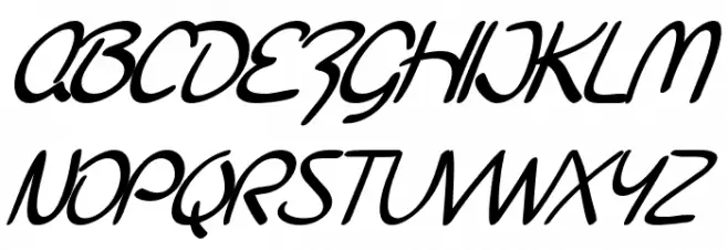 SF Burlington Script SC Bold Italic 字体 大写