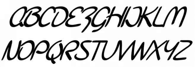 SF Burlington Script SC Bold Italic Polices MINUSCULES