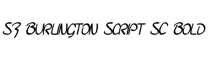 SF Burlington Script SC Bold  Скачать бесплатные шрифты