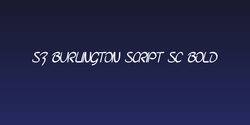 SF Burlington Script SC Bold Social Header