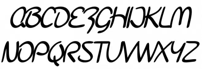 SF Burlington Script SC Bold Caratteri MINUSCOLO