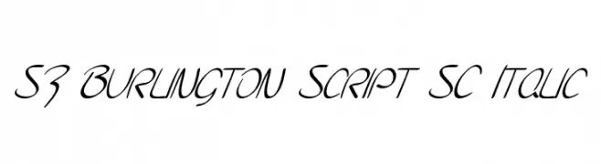 SF Burlington Script SC Italic  baixar fontes gratis