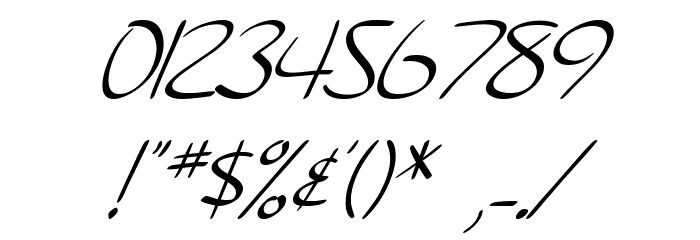 SF Burlington Script SC Italic Font OTHER CHARS