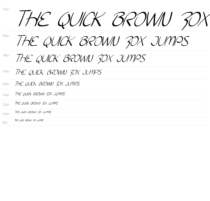 SF Burlington Script SC Italic Waterfall