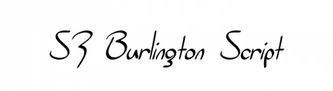 SF Burlington Script  Frei Schriftart Herunterladen