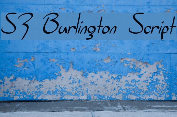 SF Burlington Script Font examples