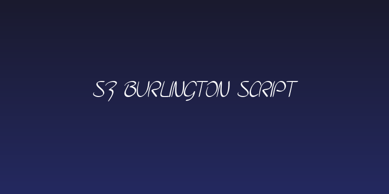 SF Burlington Script Social Header