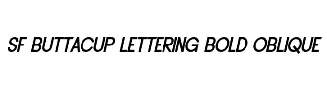 SF Buttacup Lettering Bold Oblique  baixar fontes gratis