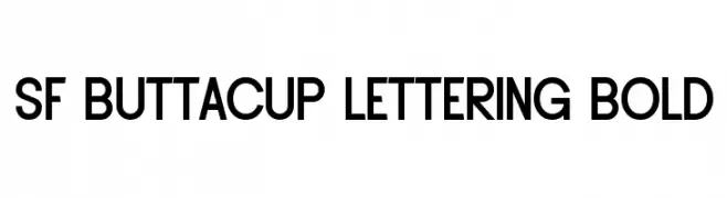 SF Buttacup Lettering Bold  baixar fontes gratis