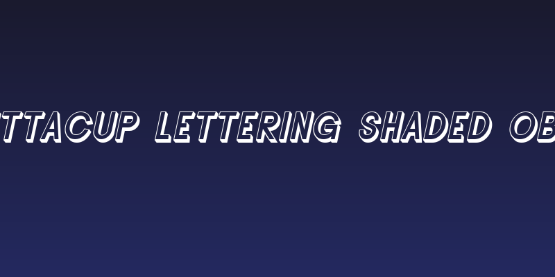 SF Buttacup Lettering Shaded Oblique Social Header