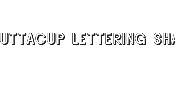 SF Buttacup Lettering Shaded Logo