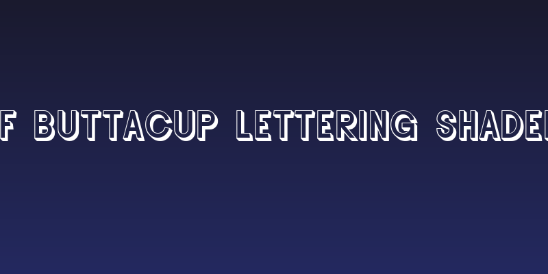 SF Buttacup Lettering Shaded Social Header