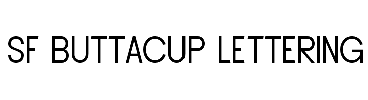 SF Buttacup Lettering Font