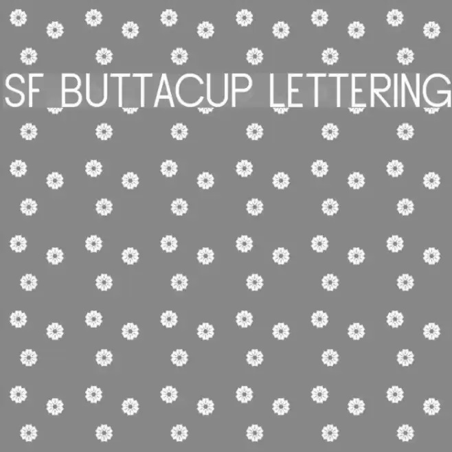 SF Buttacup Lettering フォント examples