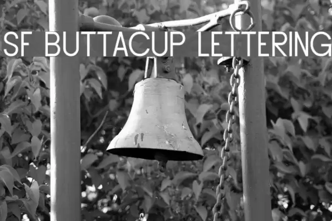 SF Buttacup Lettering フォント examples