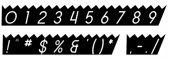 SF Buttacup Oblique Font OTHER CHARS