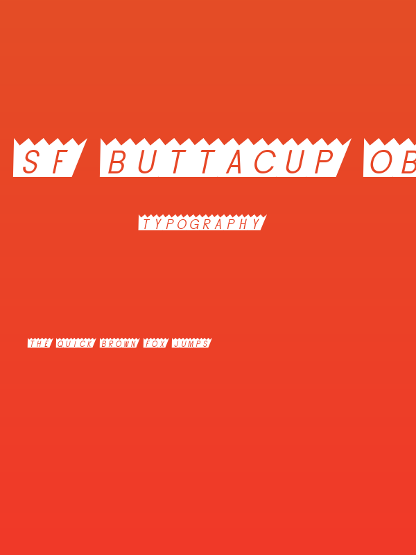 SF Buttacup Oblique Poster