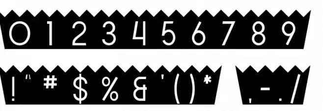 SF Buttacup Font OTHER CHARS