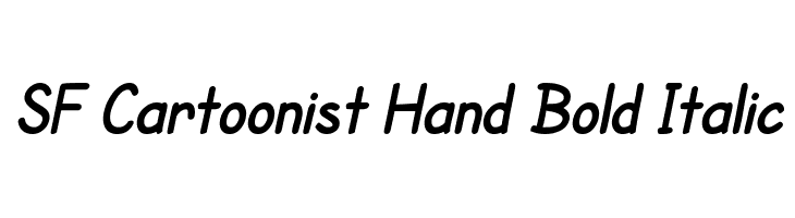 SF Cartoonist Hand Bold Italic Font