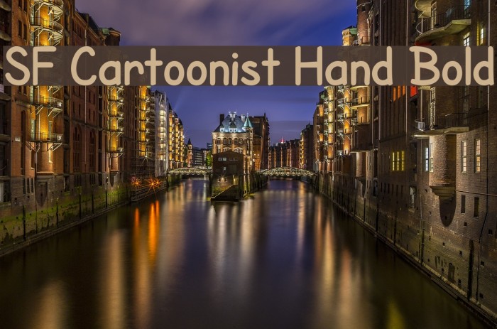 SF Cartoonist Hand Bold Font examples