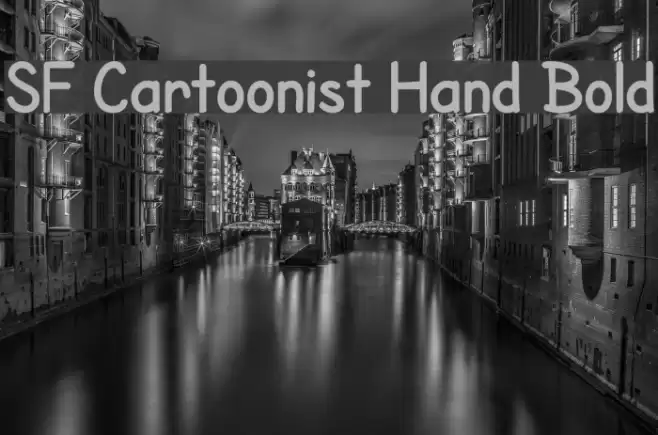 SF Cartoonist Hand Bold Font examples