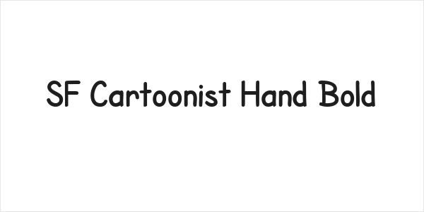 SF Cartoonist Hand Bold Logo