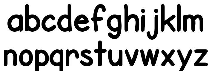 SF Cartoonist Hand Bold Font LOWERCASE