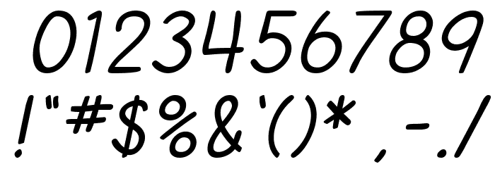 SF Cartoonist Hand Italic Font OTHER CHARS