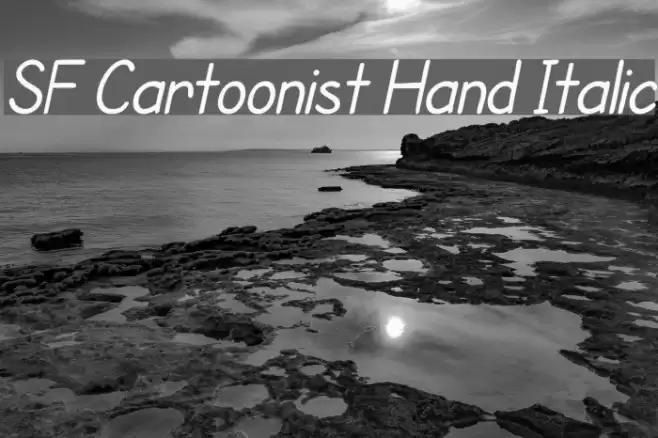 SF Cartoonist Hand Italic Caratteri examples