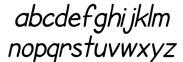 SF Cartoonist Hand Italic Font LOWERCASE