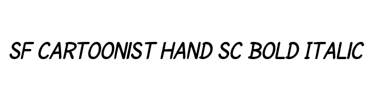 SF Cartoonist Hand SC Bold Italic Font