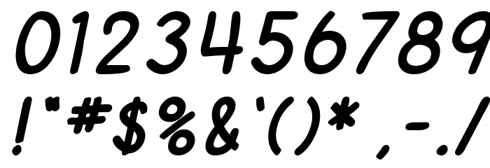 SF Cartoonist Hand SC Bold Italic Font OTHER CHARS