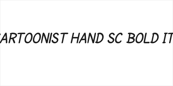SF Cartoonist Hand SC Bold Italic Logo