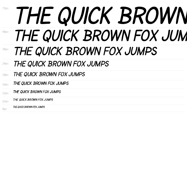 SF Cartoonist Hand SC Bold Italic Waterfall