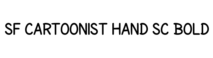 SF Cartoonist Hand SC Bold Font