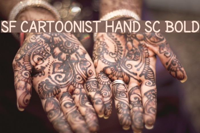 SF Cartoonist Hand SC Bold Font examples